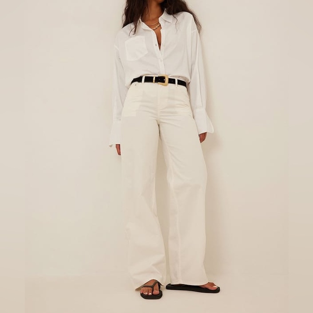 Straight leg Trousers size EU 44 Off White - Picture 5 of 9